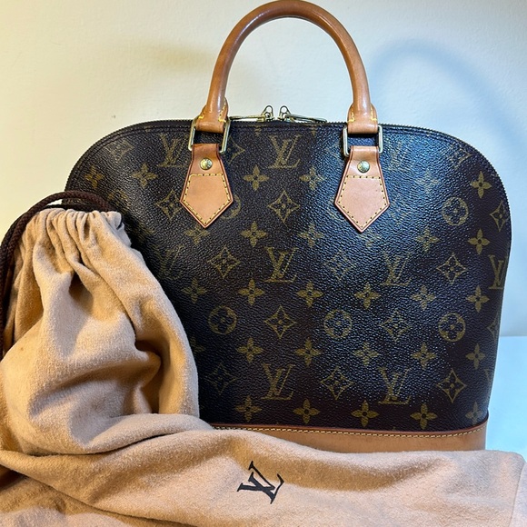 Louis Vuitton Handbags - COA Louis Vuitton Alma MM Monogram #BA0938 1998 France & Louis Vuitton Dust bag